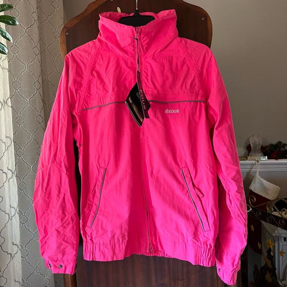 New! Eous pink small equestrian riding snow jacket - Picture 1 of 11